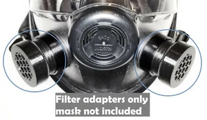 Par de filtros respiradores reutilizables OTAN 40 mm CBRN NBC SGE 150 400 Millennium Gas - Imagen 1 de 2