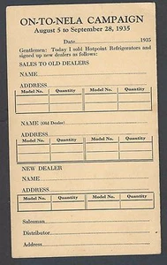 1935 PC HOT POINT REFRIGERATORS SALES CAMPAIGN GET OLD & NEW DEALERS TO SEE INFO - Picture 1 of 1