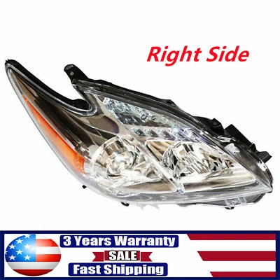 For Toyota Prius 2010 2011 Halogen Headlight Passenger Side Headlamp Right Light Foto 1 de 4