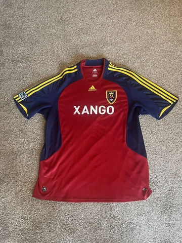 Real Salt Lake Jersey Adidas  XANGO Soccer  Shirt Mens Large XXL Clima Cool 2008 Cover