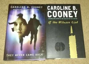 Caroline Cooney If Witness Lied & They Never Came Back NEW 2 Hardcovers Teen YA - Picture 1 of 2