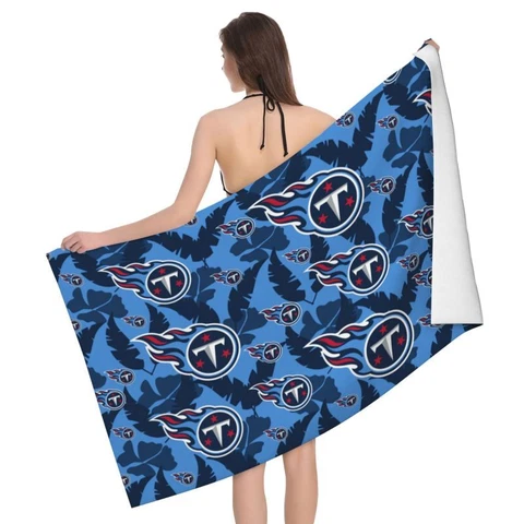 Tennessee Titans Microfiber Absorbent Bath Towel Print Travel Blanket 32*52" Cover