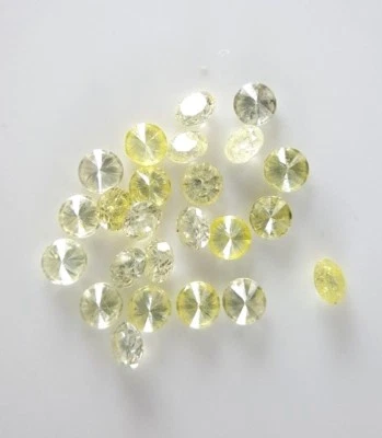 GREEN ROUND BRILLIANT NATURAL DIAMOND LOT 31 PCS TINY 0.12TCW 1 MM VS1 FOR JEWEL - Image 1 of 4
