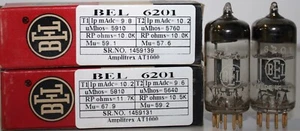 6201 BEL ""O"" Getter Gold Pin Made in India Amplitrex getestet 1 passendes Paar (2 Stck.) - Bild 1 von 8