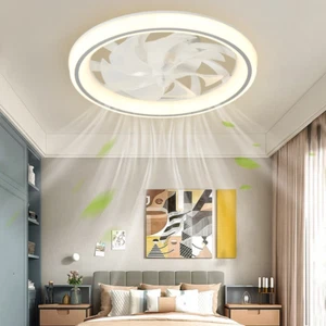 New Ceiling Fan Light Living Room Bedroom Modern and Simple Home Intelligent Rem - Picture 1 of 12