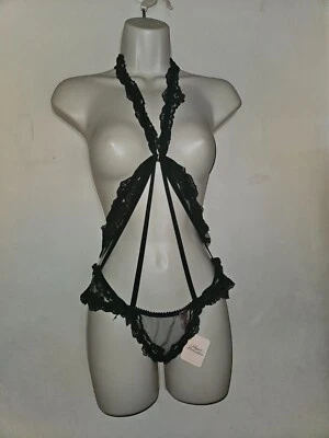 Agent Provocateur Lacy Black Lace Ouvert Bodysuit size AP 2 Small NWT - Image 1 of 4