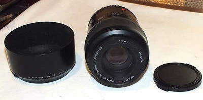 Minolta Maxxum AF 80-200mm f/4.5-5.6 Xi Zoom Lens For Minolta w/Hood - Image 1 of 2