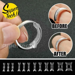 12PCS Invisible Tightener Ring Size Reducer Resizing Adjuster Pad Resizing Tools - Picture 1 of 6