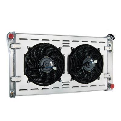 3Row Radiator+Shroud Fan For 1991-93 Chevy Caprice Buick Roadmaster Oldsmobile Foto 1 de 4