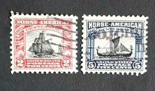 1925-USA-Serie completa usata-Arrivo a New York dei primi norvegesi.-