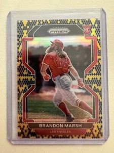 2022 Panini Prizm Baseball Tier 2 Brandon Marsh Snakeskin /50 Los Angeles