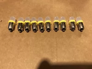 44 Or 47 Yellow LED Pinball Machine Lamps. 10 Lamps Free Shipping US - Picture 1 of 1
