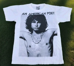 Rara T-shirt Vintage Jim Morrison Uomo Med Poeta Americano Araina The Doors Single Sti - Foto 1 di 7