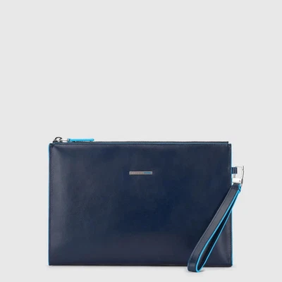 PIQUADRO POCHETTE UOMO IPAD®MINI IN PELLE CON TASCA PER  OCCHIALI E POLSIERA - Immagine 1 di 4