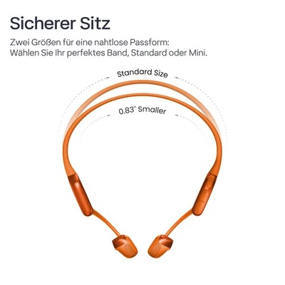 Shokz OpenRun Pro 2 Mini Orange Open-Ear Bluetooth Kopfhörer Noise-Cancelling - Bild 1 von 4