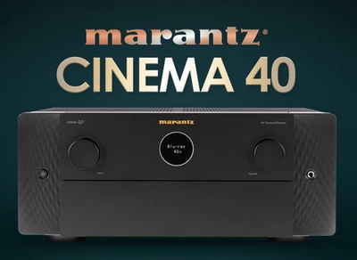 NEW (100% Genuine) Marantz Cinema 40 AV Receiver 9.4Ch / 230V  / Black - EXPRESS - Image 1 of 4