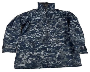 USN Navy Working Uniform NWU Type I Blue Gore-Tex Parka Jacket Large Long - Bild 1 von 5