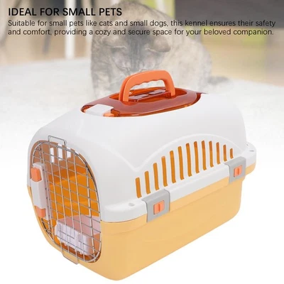 Dog Travel Carrier Plastic Pet Kennel Pet Transport Box Ventilation With Handle - Bild 1 von 4