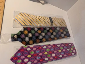 Ties NWT Lot New Mens Ties - Porky Pig, Easter, And Countess Mara - Picture 1 of 22