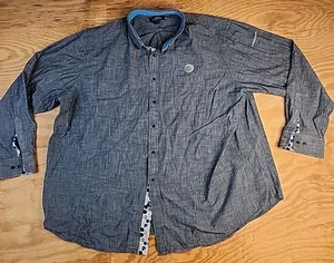 Camisa AT&T Home Expert Logo Azul Manga Larga Lands End Abotonada Para Hombres 4XL - Imagen 1 de 9