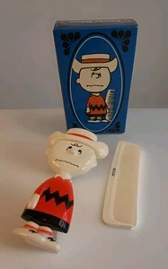 VTG Peanuts Avon Charlie Brown Brush & Comb Child's Set New In Box 1971 MCM - Picture 1 of 11
