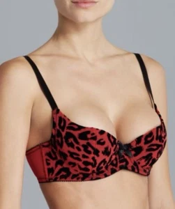 Agent Provocateur Lucila BH 32C Leopard gepolstert Push Up Balconette verführerisch - Bild 1 von 9