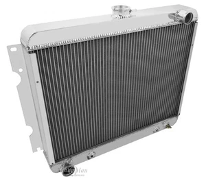 Radiador de aluminio de 3 filas Dodge/Plymouth Cars 1970-72 garantía de por vida - Imagen 1 de 3