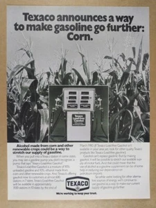 1980 Texaco Lead-Free Gasohol vintage print Ad - Picture 1 of 1