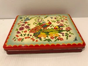 Vintage Peacock Tin - Bild 1 von 1