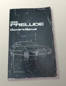 1988 HONDA PRELUDE Original OWNERS MANUAL - Foto 1 di 1