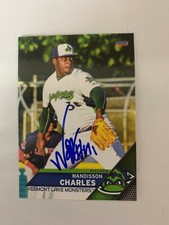 Wandisson Charles 2017 Signed Vermont Lake Monsters Team Card