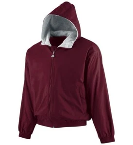 Augusta Sportswear 3281 Youth Long Sleeve Fleece Sports Winter Hoodie Jacket - Picture 1 of 9