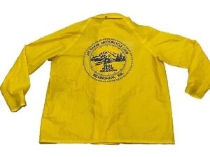 Vintage 1981 Rain Coat Mt Baker Motorcycle Club Size XL Bellingham - Picture 1 of 7