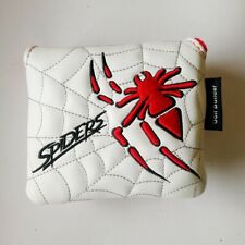 1pc Spider Embroidery Magnet Golf Club Square Mallet Putter Head Cover Headcover