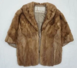 VINTAGE SHILLITOS PELZ SALON NERZ STOLA/CAPE/CAPELET/TUCH - Bild 1 von 8