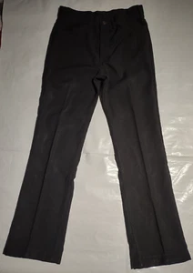 Levi's Action Slacks vintage anni 70 uomo 30X31 nero gamba dritta vita media classico - Foto 1 di 6