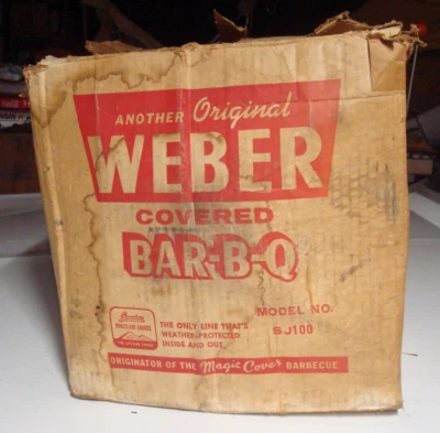 Hervidor de agua para barbacoa Weber Smokey Joe sj100 vintage años 50 60 camping parrilla de picnic en caja Foto 1 de 4