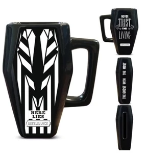 Mug Boxed Ceramic shaped Coffin Mug - Beetlejuice - Foto 1 di 1