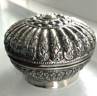 Antique Betel Nut Box  Silver  Thailand or Malay?