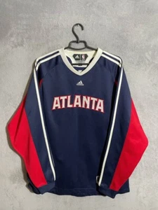 Atlanta Hawks Training NBA Basketball Jacket Long Sleeve Nba Adidas Mens Size L - Picture 1 of 12