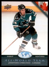 2007-08 Upper Deck All-World Team #AW21 Jonathan Cheechoo SP - NM-MT