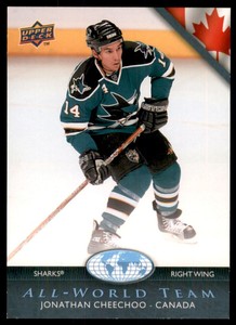 2007-08 Upper Deck All-World Team #AW21 Jonathan Cheechoo SP - NM-MT