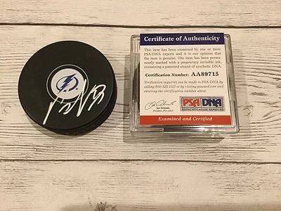 Ondrej Palat Signed Tampa Bay Lightnings Hockey Puck PSA DNA COA Autographed a - Image 1 of 2