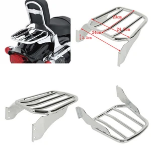 Tapered Sport Luggage Rack For Harley Fat Boy 07-16 Softail Custom FXSTC 07-10 - Picture 1 of 8