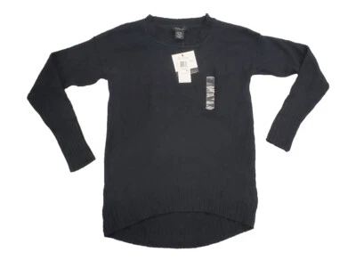 Suéter negro de cuello redondo para mujer Calvin Klein Foto 1 de 2