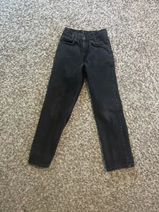 Vintage Levis Jeans, Size 10 Slim Boys 550 Orange Tag Relaxed Fit, 90’s, Black - Picture 1 of 8