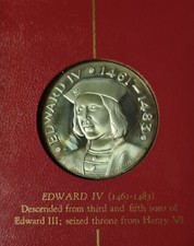 Silver Proof Coin Kings and Queens of England Series .925 Edward IV 1461-1483