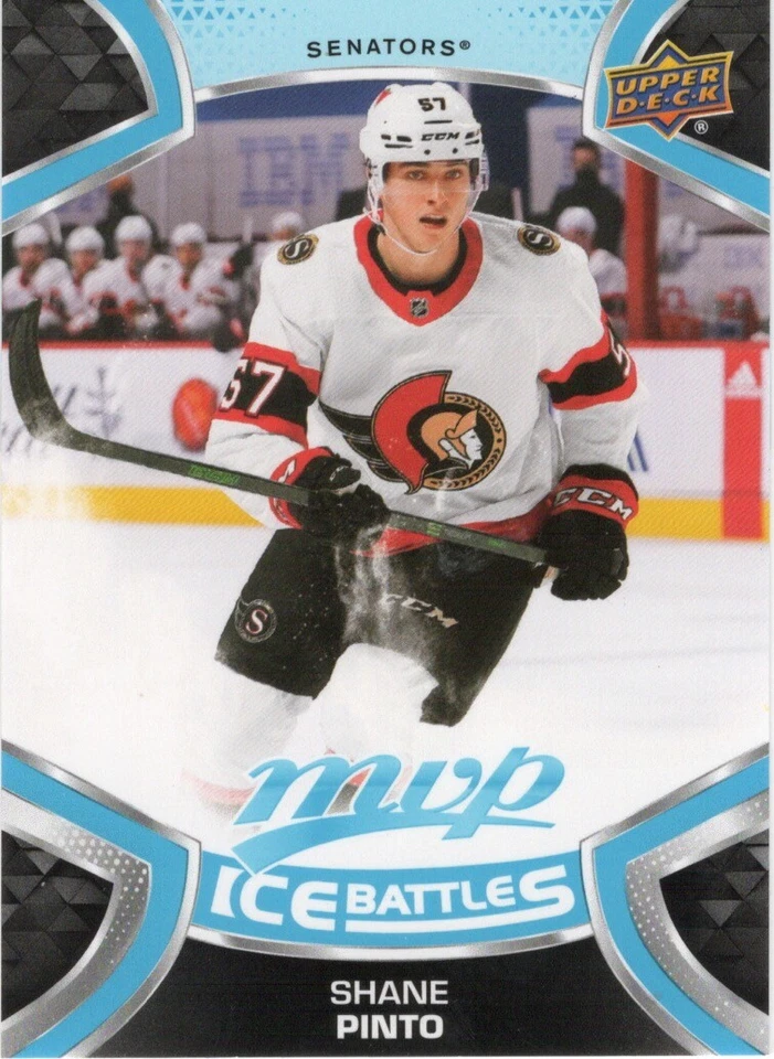 21-22 2021-22 UD MVP Shane Pinto ROOKIE Ice Battles INSERT #236-Senators - Image 1 of 1