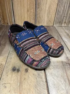 Roper Damen 7 Johnnie Aztec Southwest Halbschuh Fahren Mokassin Slipper Schuhe - Bild 1 von 6