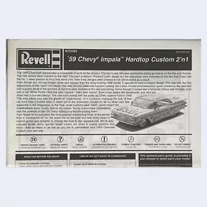 59 Chevy Impala Revell - Hardtop Assembly Custom Kit 2 in 1 Model Instructions - Picture 1 of 1
